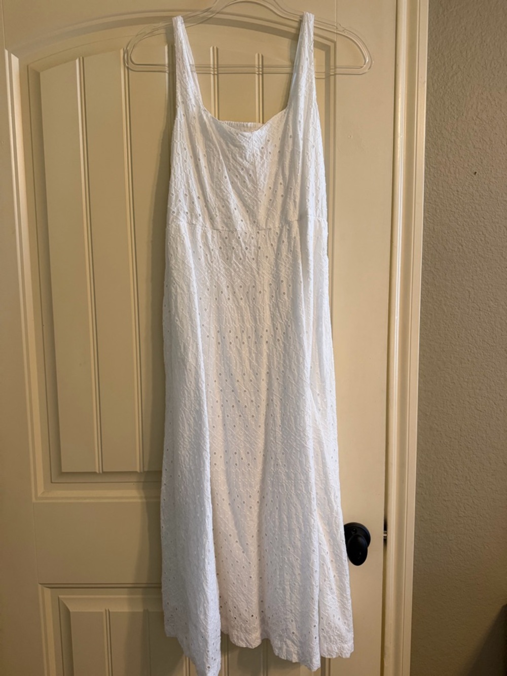 White Eyelet Maxi Dress